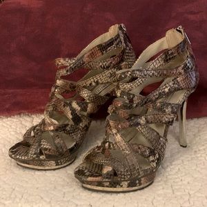 JLo Stiletto Snakeskin accent